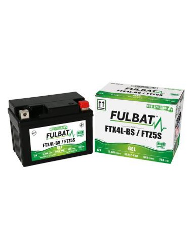 Akumulator Fulbat YTX4L-BS FTX4L-BS YTZ5S FTZ5S SLA12-4 12V 5Ah 70A | Fulbat